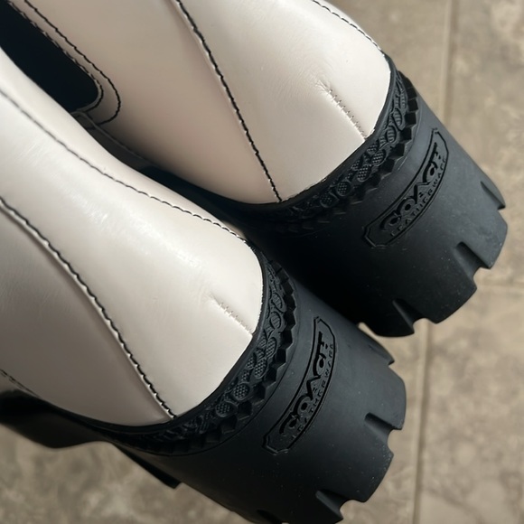 Coach Alexa Leather Bootie in Chalk/Black, Size 11 New in Box - Picture 9 of 16